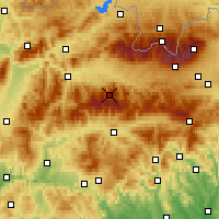 Nearby Forecast Locations - Low Tatras - Map