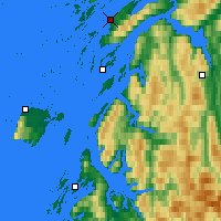Nearby Forecast Locations - Sandnessjøen - Map