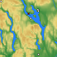 Nearby Forecast Locations - Kise Pa Hedmark - Map