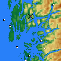 Nearby Forecast Locations - Nedre Vats - Map