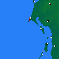 Nearby Forecast Locations - Blavand Cape - Map
