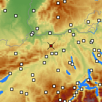 Nearby Forecast Locations - Rünenberg - Map