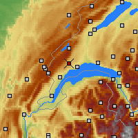 Nearby Forecast Locations - Bière - Map