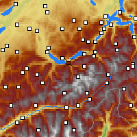 Nearby Forecast Locations - Interlaken - Map