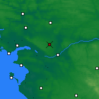 Nearby Forecast Locations - Treillières - Map