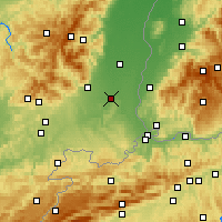 Nearby Forecast Locations - Mulhouse - Map
