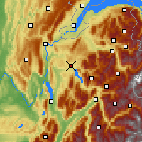 Nearby Forecast Locations - Annecy - Map