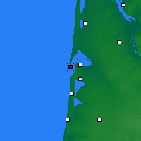 Nearby Forecast Locations - Cap Ferret - Map