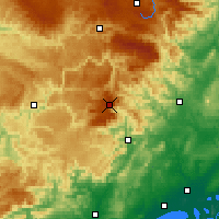 Nearby Forecast Locations - Mont Aigoual - Map
