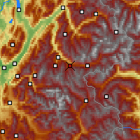 Nearby Forecast Locations - Valfréjus - Map