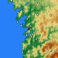 Nearby Forecast Locations - Marín - Map