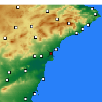 Nearby Forecast Locations - El Alted - Map