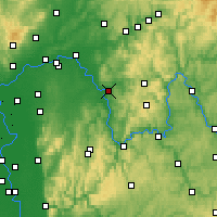 Nearby Forecast Locations - Aschaffenburg - Map