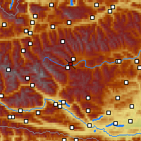 Nearby Forecast Locations - Tamsweg - Map