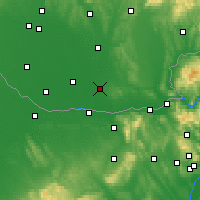 Nearby Forecast Locations - Hurbanovo - Map