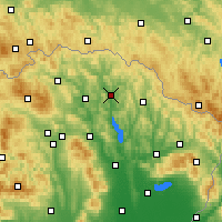 Nearby Forecast Locations - Tisinec - Map