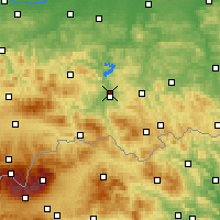 Nearby Forecast Locations - Nowy Sącz - Map