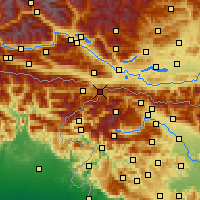 Nearby Forecast Locations - Kranjska Gora - Map