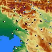Nearby Forecast Locations - Vojsko - Map