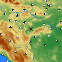 Nearby Forecast Locations - Novo Mesto - Map