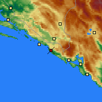 Nearby Forecast Locations - Cavtat - Map
