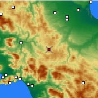 Nearby Forecast Locations - Trevico - Map