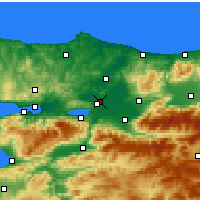 Nearby Forecast Locations - Adapazarı - Map