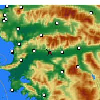 Nearby Forecast Locations - Aydın - Map
