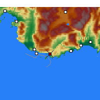 Nearby Forecast Locations - Kaş - Map