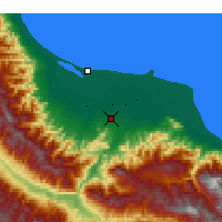 Nearby Forecast Locations - Rasht - Map