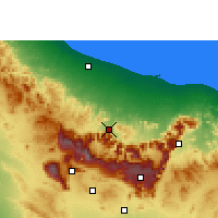 Nearby Forecast Locations - Rustaq - Map