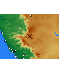 Nearby Forecast Locations - Madikeri - Map
