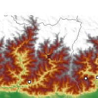 Nearby Forecast Locations - Taplejung - Map