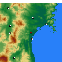 Nearby Forecast Locations - Sendai - Map