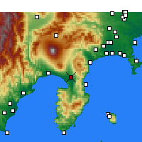 Nearby Forecast Locations - Mishima - Map