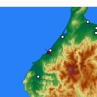 Nearby Forecast Locations - Komatsu - Map