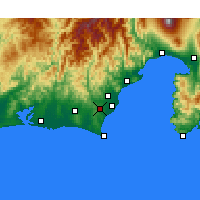 Nearby Forecast Locations - Shimada - Map