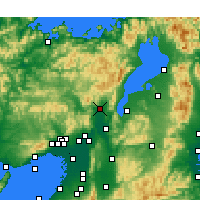 Nearby Forecast Locations - Kyoto - Map
