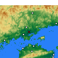 Nearby Forecast Locations - Okayama - Map