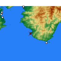 Nearby Forecast Locations - Shirahama - Map