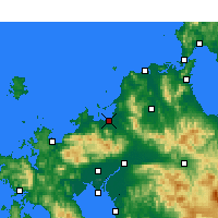 Nearby Forecast Locations - Fukuoka - Map