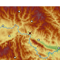 Nearby Forecast Locations - Shiquan - Map