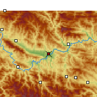 Nearby Forecast Locations - Ankang - Map