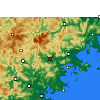 Nearby Forecast Locations - Xianyou - Map