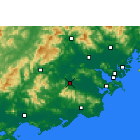 Nearby Forecast Locations - Puning - Map