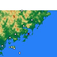Nearby Forecast Locations - Dongshan - Map