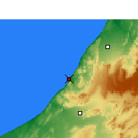 Nearby Forecast Locations - Sidi Ifni - Map