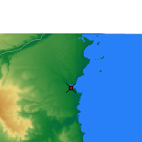 Nearby Forecast Locations - Mocímboa da Praia - Map