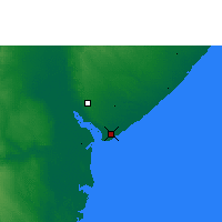 Nearby Forecast Locations - Beira - Map
