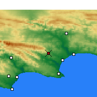 Nearby Forecast Locations - Uitenhage - Map